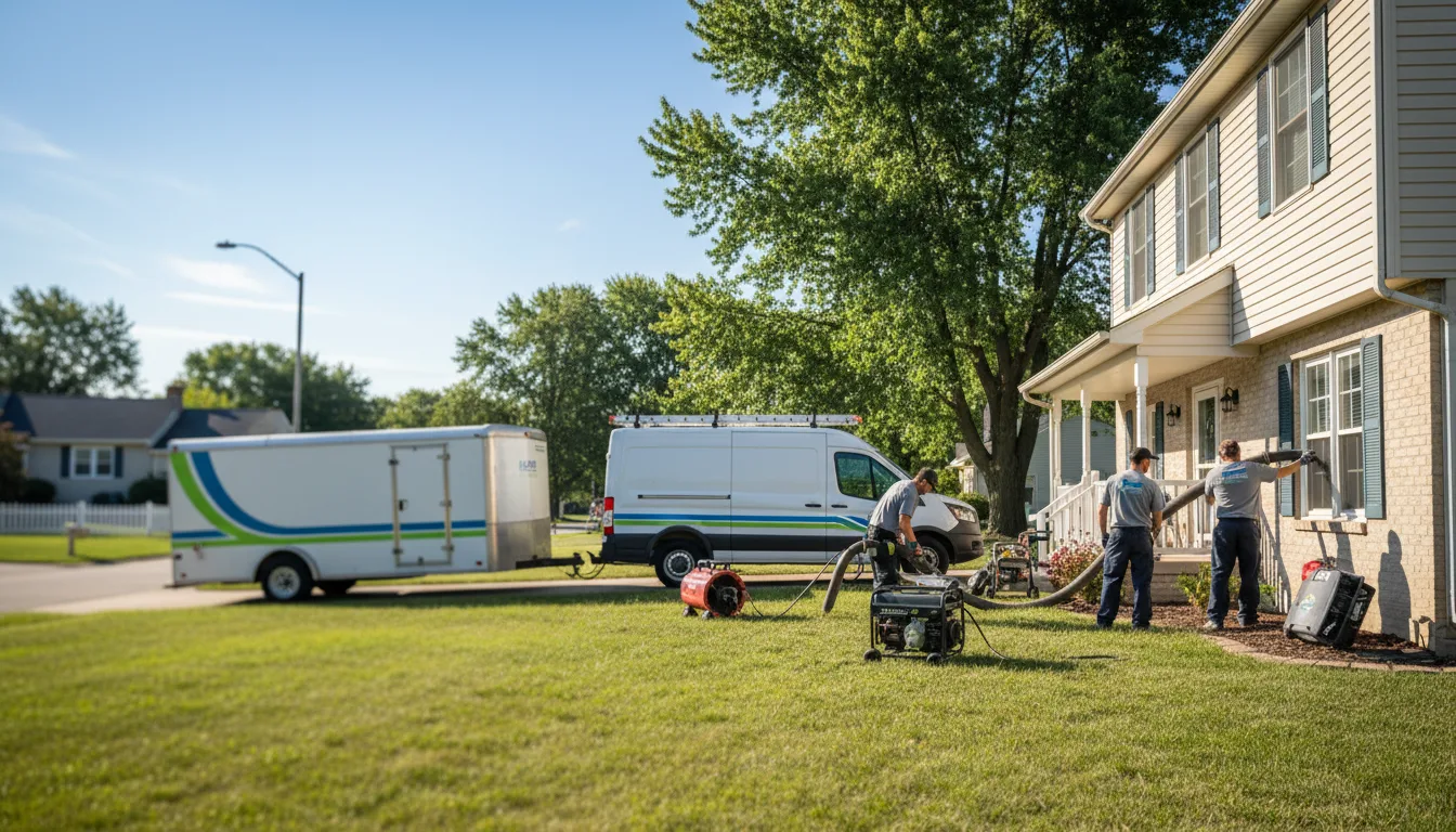 Flooded Basement Restoration And Cleanup With Repair in Erie, IL near me